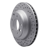 Dynamic Friction 2003-2018 Audi Q7 Rear Left Drilled Geoperformance Rotor by Dynamic Friction Company 820-74048L