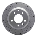 Dynamic Friction 2003-2018 Audi Q7 Rear Left Drilled Geoperformance Rotor by Dynamic Friction Company 820-74048L