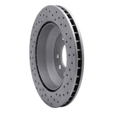 Dynamic Friction 2003-2018 Audi Q7 Rear Left Drilled Geoperformance Rotor by Dynamic Friction Company 820-74048L
