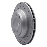 Dynamic Friction 2003-2018 Audi Q7 Rear Right Drilled Geoperformance Rotor by Dynamic Friction Company 820-74048R