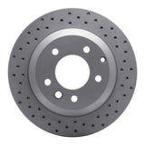 Dynamic Friction 2003-2018 Audi Q7 Rear Right Drilled Geoperformance Rotor by Dynamic Friction Company 820-74048R