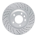 Dynamic Friction 2003-2015 Audi Q7 Right Front Drilled Geoperformance Rotor by Dynamic Friction Company 820-74052D