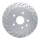 Dynamic Friction 2006-2015 Lexus GS300 Rear Left Drilled Geoperformance Rotor by Dynamic Friction Company 820-75015L