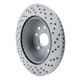 Dynamic Friction 2006-2015 Lexus GS300 Rear Left Drilled Geoperformance Rotor by Dynamic Friction Company 820-75015L