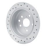Dynamic Friction 2006-2015 Lexus Is250 Rear Left Drilled Geoperformance Rotor by Dynamic Friction Company 820-75016L