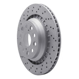 Dynamic Friction 2007-2017 Lexus Ls600H Left Rear Drilled Geoperformance Rotor by Dynamic Friction Company 820-75021D