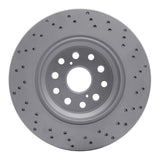 Dynamic Friction 2007-2017 Lexus Ls600H Left Rear Drilled Geoperformance Rotor by Dynamic Friction Company 820-75021D