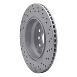 Dynamic Friction 2007-2017 Lexus Ls600H Left Rear Drilled Geoperformance Rotor by Dynamic Friction Company 820-75021D