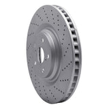 Dynamic Friction 2010-2017 Lexus Ls460 Right Front Drilled Geoperformance Rotor by Dynamic Friction Company 820-75031D