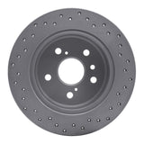 Dynamic Friction 2000-2004 Toyota Avalon Rear Left Drilled Geoperformance Rotor by Dynamic Friction Company 820-76071L