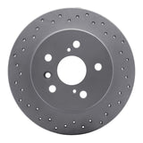 Dynamic Friction 2000-2004 Toyota Avalon Rear Left Drilled Geoperformance Rotor by Dynamic Friction Company 820-76071L