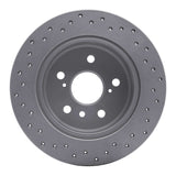 Dynamic Friction 2000-2004 Toyota Avalon Rear Right Drilled Geoperformance Rotor by Dynamic Friction Company 820-76071R