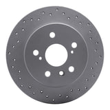 Dynamic Friction 2000-2004 Toyota Avalon Rear Right Drilled Geoperformance Rotor by Dynamic Friction Company 820-76071R