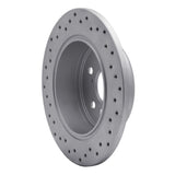 Dynamic Friction 2000-2004 Toyota Avalon Rear Right Drilled Geoperformance Rotor by Dynamic Friction Company 820-76071R