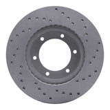 Dynamic Friction 1986-1995 Toyota Pickup Front Left Drilled Geoperformance Rotor