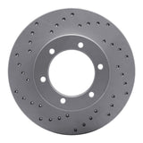 Dynamic Friction 1986-1995 Toyota Pickup Front Left Drilled Geoperformance Rotor