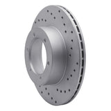 Dynamic Friction 1986-1995 Toyota 4Runner Front Right Drilled Geoperformance Rotor by Dynamic Friction Company 820-76102R