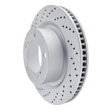 Dynamic Friction 2007-2022 Lexus Lx570 Front Left Drilled Geoperformance Rotor by Dynamic Friction Company 820-76136L