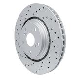 Dynamic Friction 2008-2021 Lexus NX300 Front Left Drilled Geoperformance Rotor by Dynamic Friction Company 820-76138L