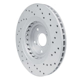 Dynamic Friction 2008-2021 Lexus NX300 Front Left Drilled Geoperformance Rotor by Dynamic Friction Company 820-76138L