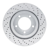 Dynamic Friction 2008-2021 Lexus Lx570 Front Left Drilled Geoperformance Rotor by Dynamic Friction Company 820-76140L