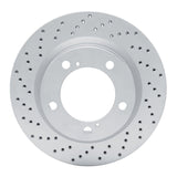 Dynamic Friction 2008-2021 Lexus Lx570 Front Left Drilled Geoperformance Rotor by Dynamic Friction Company 820-76140L