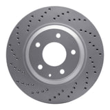 Dynamic Friction 2004-2011 Mazda Rx-8 Rear Left Drilled Geoperformance Rotor by Dynamic Friction Company 820-80044L