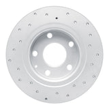 Dynamic Friction 2014-2021 Mazda 6 Rear Left Drilled Geoperformance Rotor by Dynamic Friction Company 820-80051L
