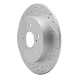 Dynamic Friction 2007-2014 Suzuki SX4 Crossover Rear Left Drilled & Slotted Geoperformance Rotor by Dynamic Friction Company 830-01005L