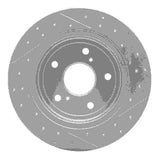 Dynamic Friction 2007-2014 Suzuki SX4 Crossover Rear Left Drilled & Slotted Geoperformance Rotor by Dynamic Friction Company 830-01005L