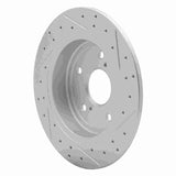 Dynamic Friction 2007-2014 Suzuki SX4 Crossover Rear Left Drilled & Slotted Geoperformance Rotor by Dynamic Friction Company 830-01005L