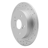 Dynamic Friction 2007-2014 Suzuki SX4 Crossover Rear Right Drilled & Slotted Geoperformance Rotor by Dynamic Friction Company 830-01005R