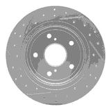 Dynamic Friction 2007-2014 Suzuki SX4 Crossover Rear Right Drilled & Slotted Geoperformance Rotor by Dynamic Friction Company 830-01005R