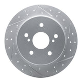 Dynamic Friction 2007-2014 Suzuki SX4 Crossover Rear Right Drilled & Slotted Geoperformance Rotor by Dynamic Friction Company 830-01005R