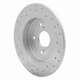 Dynamic Friction 2007-2014 Suzuki SX4 Crossover Rear Right Drilled & Slotted Geoperformance Rotor by Dynamic Friction Company 830-01005R