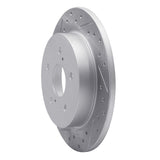 Dynamic Friction 2010-2013 Suzuki Kizashi Rear Left Drilled & Slotted Geoperformance Rotor by Dynamic Friction Company 830-01006L