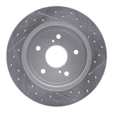 Dynamic Friction 2010-2013 Suzuki Kizashi Rear Left Drilled & Slotted Geoperformance Rotor by Dynamic Friction Company 830-01006L