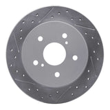 Dynamic Friction 2010-2013 Suzuki Kizashi Rear Left Drilled & Slotted Geoperformance Rotor by Dynamic Friction Company 830-01006L