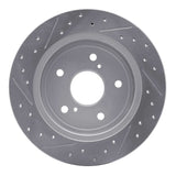 Dynamic Friction 2010-2013 Suzuki Kizashi Rear Right Drilled & Slotted Geoperformance Rotor by Dynamic Friction Company 830-01006R