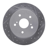 Dynamic Friction 2010-2013 Suzuki Kizashi Rear Right Drilled & Slotted Geoperformance Rotor by Dynamic Friction Company 830-01006R