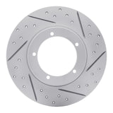R1 Concepts 1965-1976 Porsche 911 Front Right Drilled & Slotted Geoperformance Rotor