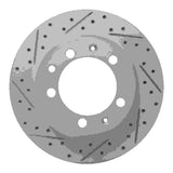 R1 Concepts 1977-1988 Porsche 924 Rear Left Drilled & Slotted Geoperformance Rotor by R1 Concepts 830-02006L