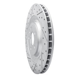 Dynamic Friction 2015-2018 Porsche Macan Rear Left Drilled & Slotted Geoperformance Rotor by Dynamic Friction Company 830-02102L