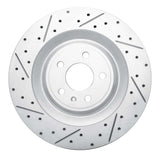 Dynamic Friction 2015-2018 Porsche Macan Rear Left Drilled & Slotted Geoperformance Rotor by Dynamic Friction Company 830-02102L