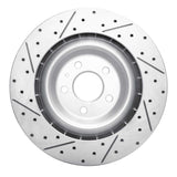 Dynamic Friction 2015-2018 Porsche Macan Rear Right Drilled & Slotted Geoperformance Rotor by Dynamic Friction Company 830-02102R