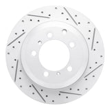Dynamic Friction 2019-2023 Porsche Cayenne Rear Right Drilled & Slotted Geoperformance Rotor by Dynamic Friction Company 830-02130R
