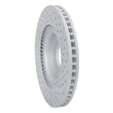 Dynamic Friction 2011-2025 Hyundai Sonata Front Left Drilled & Slotted Geoperformance Rotor by Dynamic Friction Company 830-03003L
