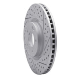 Dynamic Friction 2011-2025 Hyundai Tucson Front Right Drilled & Slotted Geoperformance Rotor by Dynamic Friction Company 830-03003R