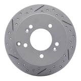 R1 Concepts 2001-2010 Hyundai Tucson Rear Left Drilled & Slotted Geoperformance Rotor by R1 Concepts 830-03014L