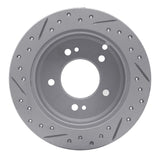 R1 Concepts 2001-2010 Hyundai Tucson Rear Right Drilled & Slotted Geoperformance Rotor by R1 Concepts 830-03014R